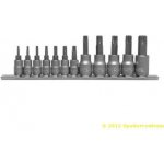 Sada bitů 1/4 , 3/8 12 ks T8-T55 torx s otvorem – Zboží Mobilmania