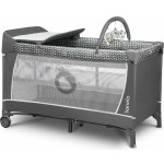 Lionelo Cestovní postýlka Flower Grey Scandi – Zboží Dáma