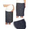 Těhotenská sukně Be MaaMaa těhotenská sportovní sukně s kapsami melírovaná granát
