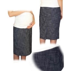Be MaaMaa těhotenská sportovní sukně s kapsami melírovaná granát