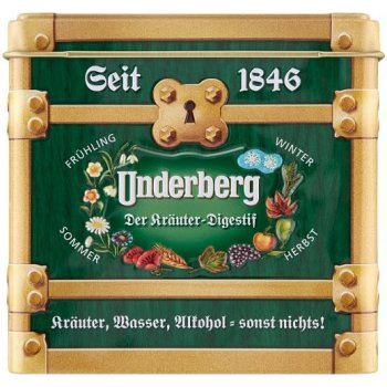 Underberg 44% 12 x 0,02 l (dárkové balení plechový box)