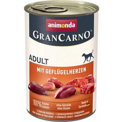 Animonda GranCarno Original Adult vepřová a drůbeží srdce 400 g – Zboží Mobilmania