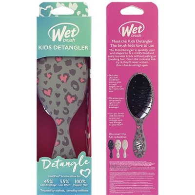 Wet Brush Kids Detangler kartáč na vlasy Leopard – Zboží Dáma