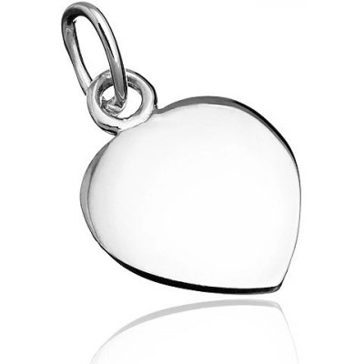 Šperky eshop Přívěsek ze stříbra 925 plochý medailonek se špičkou AB7.15 – Zboží Mobilmania