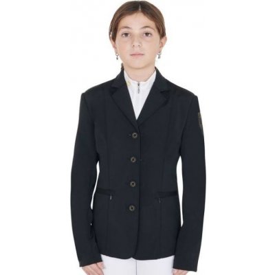 EQUESTRO Dětské závodní sako čtyři knoflíky černé – Zboží Dáma