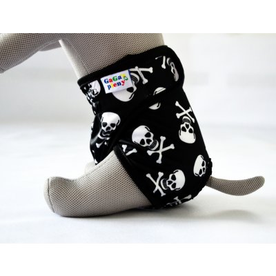 Gaga's pleny Hárací kalhotky pro psy Lebky XL 20 x 70 x 30 cm – Zbozi.Blesk.cz