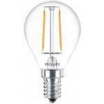 Philips LED žárovka E14 Classic Filament P45 2W 25W teplá bílá 2700K – Hledejceny.cz