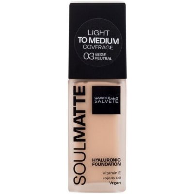 Makeup Gabriella Salvete Soulmatte Hyaluronic Foundation 01 Cold Porcelain 30 ml