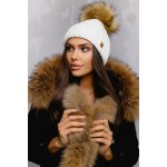 Fashionweek dámská zimní čepice s bambulí flísová podšívka Jenot Woolk Rita krémová – Hledejceny.cz