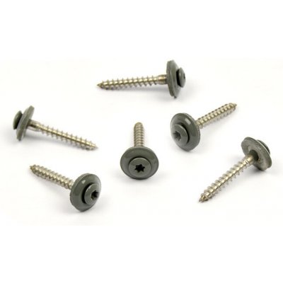 Klempířský šroub + EPDM, Světle šedá RAL 7005 4,5 x 25 A2 / balení 200 ks – Hledejceny.cz