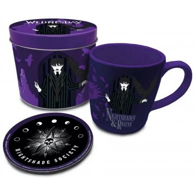 Wednesday: Dárkový set v plechovce (hrnek + podtácek) – Hledejceny.cz