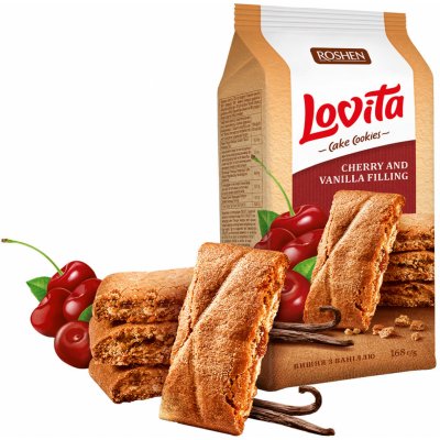 Roshen Lovita Cake Cherry Vanilla 168 g – Zboží Dáma