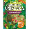 Dětská samolepka Jiri Models Samolepková únikovka sešit se samolepkami a úkoly Poprask v džungli