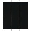 Paraván zahrada-XL 3dílný černý 150 x 180 cm