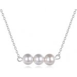 Šperky4U Stříbrný náhrdelník s perličkami ZB87074 – Zboží Mobilmania