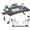 Psací a pracovní stůl SEVERNO Home Skládací stolek na notebook černý
