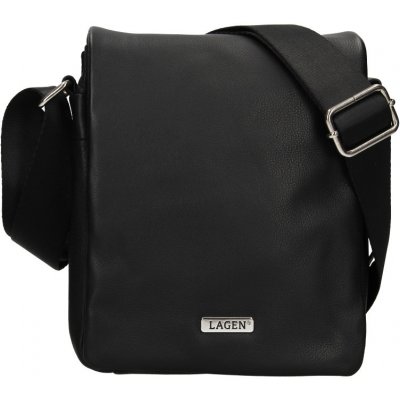 Lagen pánská kožená taška crossbody 15016 Black – Zboží Mobilmania