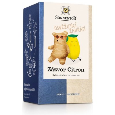 Sonnentor BIO Čaj zázvor citron 6 x 32,4 g – Zbozi.Blesk.cz