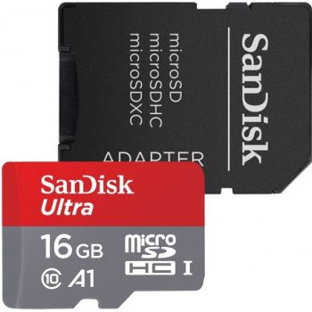 SanDisk microSDHC 16GB UHS-I U1 SDSQUAR-016G-GN6MA od 198 Kč - Heureka.cz