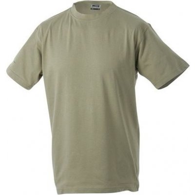 James & Nicholson tričko Round Medium khaki – Zboží Mobilmania