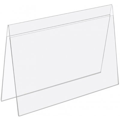 A-Z Reklama CZ plastový stojánek na 2 listy papíru tvar A na šířku A5