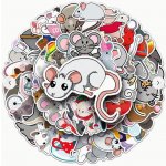 Set 50 samolepek myš – Sleviste.cz