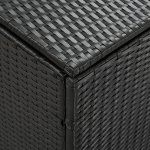 Shumee polyratan 180 x 90 x 75 cm černý – Sleviste.cz