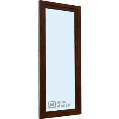 Kömmerling balkonové dveře 70 AD OS pravé tmavý dub/bílá 70 x 220 cm jednostranná klika + madýlko + PVC rám – Hledejceny.cz
