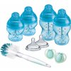 Láhev a nápitka Tommee Tippee set kojeneckých lahví advanced Anti Colic smíšené velikosti 9ks modrá