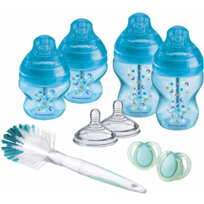 Tommee Tippee set kojeneckých lahví advanced Anti Colic smíšené velikosti 9ks modrá