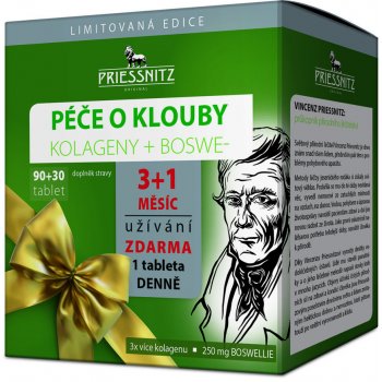 Priessnitz Kolag+Boswellie péče o klouby tablet 90+30