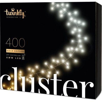 TWINKLY Smart LED vánoční řetěz Cluster TWC400GOP-BEU 6m WiFi – Hledejceny.cz