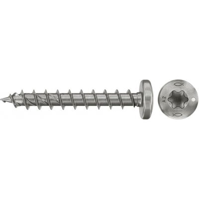 Fischer 574147 šrouby do dřevotřísky 4 mm 30 mm TX Nerezová ocel 200 ks – Hledejceny.cz