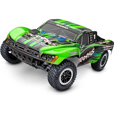 Traxxas Slash 4WD RTR zelený s LED osvětlením 1:10 – Zbozi.Blesk.cz