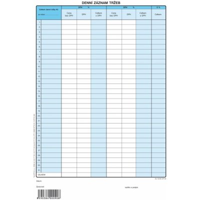 Optys 1090 Denní záznam tržby A4 – Hledejceny.cz