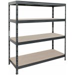 Majster Regál Rivet 180 x 150 x 45 cm 5 polic antracit šedá – Sleviste.cz