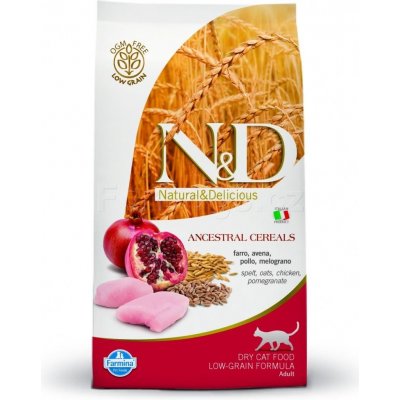 N&D Adult Cat Low Grain kuře & granátové jablko 10 kg – Zbozi.Blesk.cz