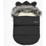 New Baby Luxusní zimní s kapucí s oušky Alex Wool černý – Zboží Mobilmania