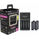 Panasonic Eneloop Charger BQ-CC55 + 4 x R6/AA Eneloop PRO 2500mAh BK-3HCDE K-KJ55HCD40E – Zboží Živě