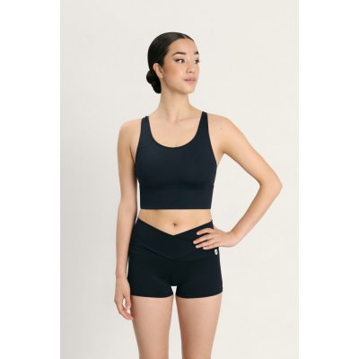 Fitness crop top Intermezzo 6654 černá – Zboží Dáma