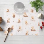 Biante bavlna prostírání Sandra SA-732 Medvědí miminka na bílém 30x40 cm – Hledejceny.cz