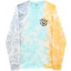 Pánské Tričko Vans Think Happy Tie Dye LS Ashley Black/Aqua Sky/Yolk Yellow