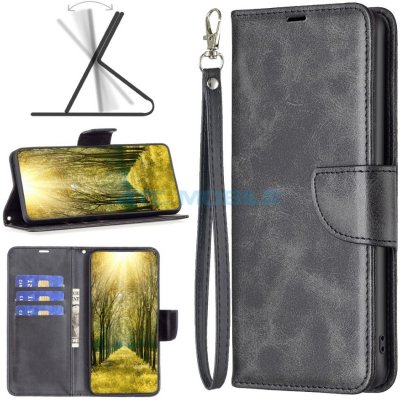 Shield4U Motorola Moto G84 5G Lambskin Texture otevírací černé – Zboží Živě