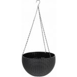 Květináč Strend Pro Modern visací tmavě šedá 26x16cm řetěz – Hledejceny.cz