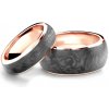 Prsteny Savicki Snubní prsteny karbon růžové zlato půlkulaté SAVGRC10 6 GRC10 10