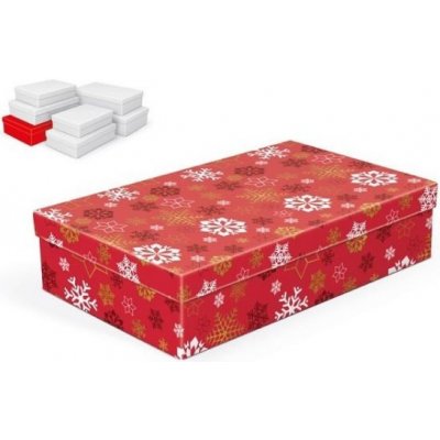 Krabice dárková vánoční A-V006-F 34x22x8cm – Zboží Mobilmania