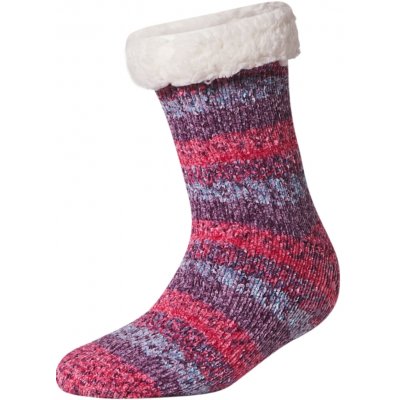 Esmara dámské hebké ponožky červená / lila fialová – Sleviste.cz