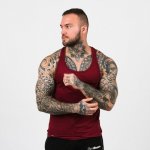 GymBeam Stringer Tank Top Burgundy – Zbozi.Blesk.cz