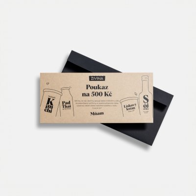 Tištěný dárkový poukaz Živina 500 Kč – Hledejceny.cz