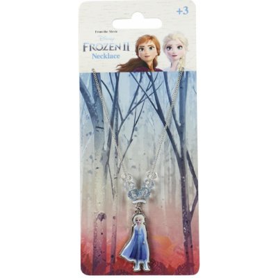 Ledové království Anna a Elza Frozen náhrdelník s korálky modrá – Zboží Mobilmania